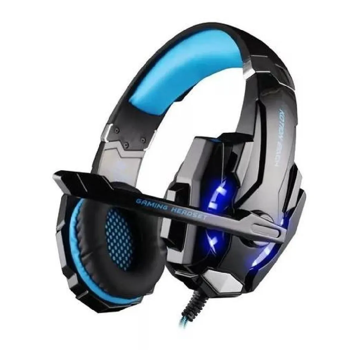 GENERICO - Auriculares gamer inalámbricos Kotion Each G9000 black y blue LED