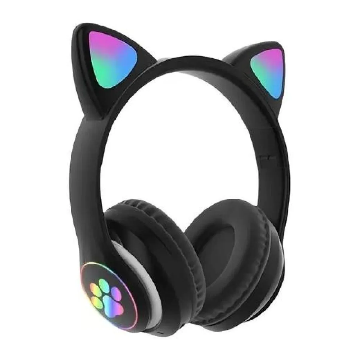 GENERICO - Auriculares gamer inalámbricos CAT Gaming STN-28 negro LED