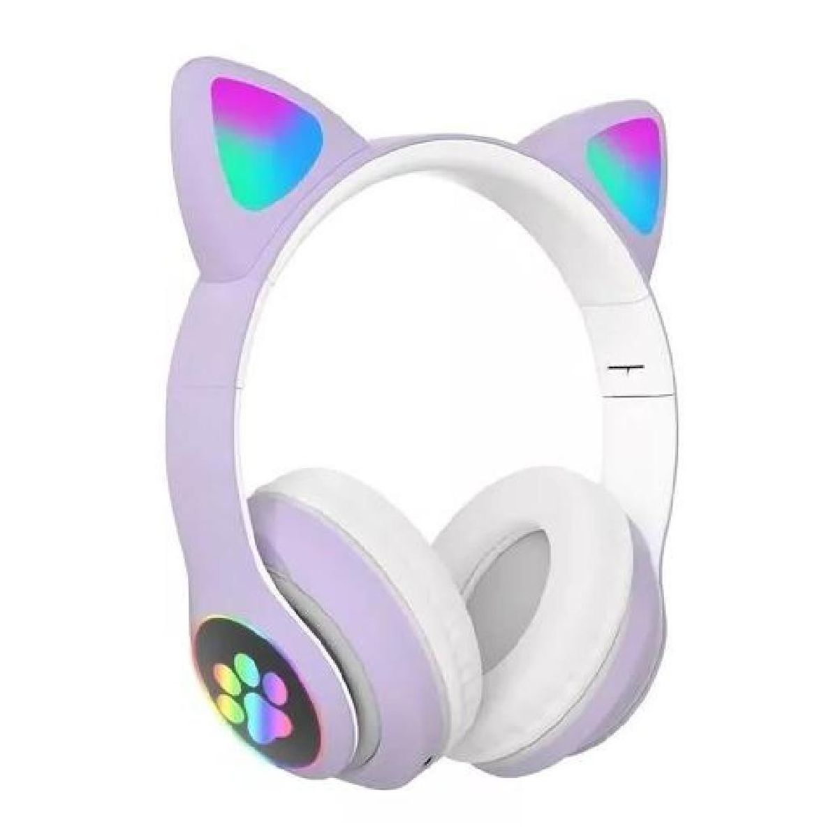 GENERICO - Auriculares gamer inalámbricos CAT Gaming STN-28 morado LED