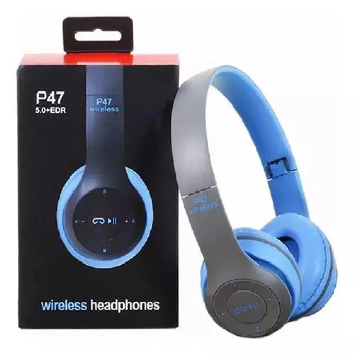 GENERICO - Auriculares gamer inalámbricos 50+EDR P47 azul