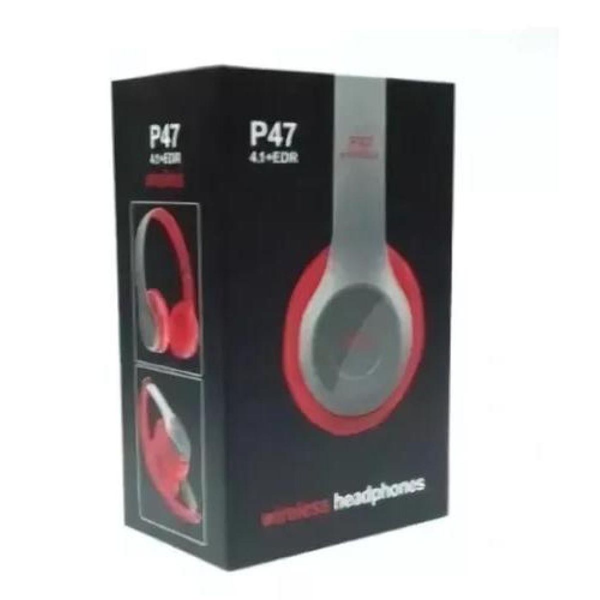 GENERICO - Auriculares gamer inalámbricos 50+EDR P47 rojo