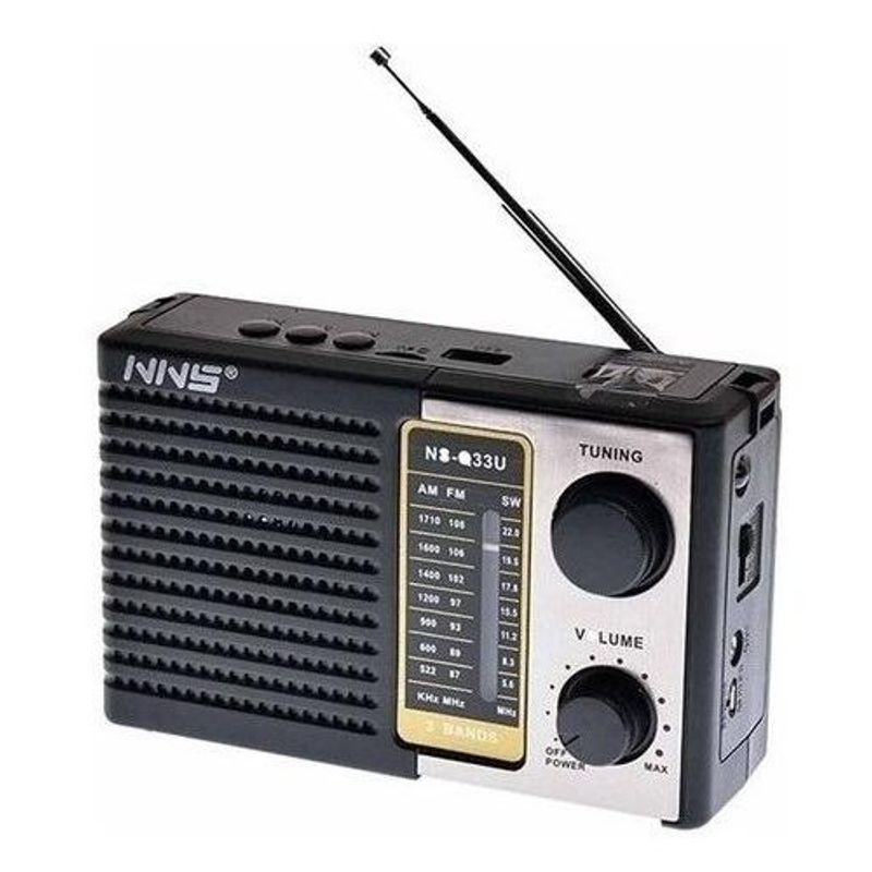 GENERICO - Parlante Portátil Recargable con Radio y USB