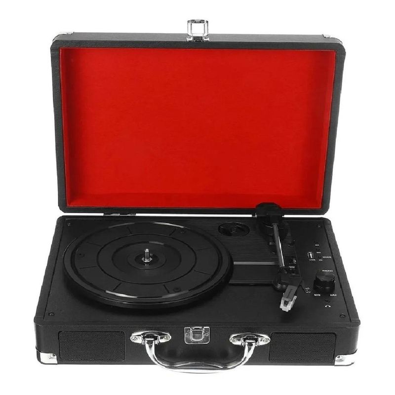 GENERICO - Tocadiscos de Vinilo Bluetooth con Estilo Moderno