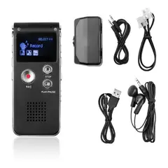 GENERICO - Grabadora de Voz Digital 8GB con LCD y Micrófono