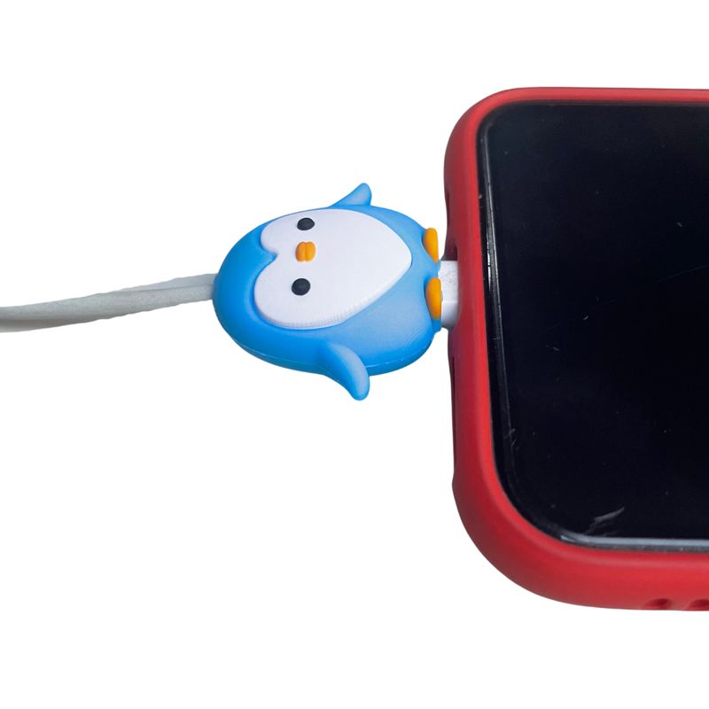 GENERICO - Protector de Cables de Animales Pinguino Bebé.