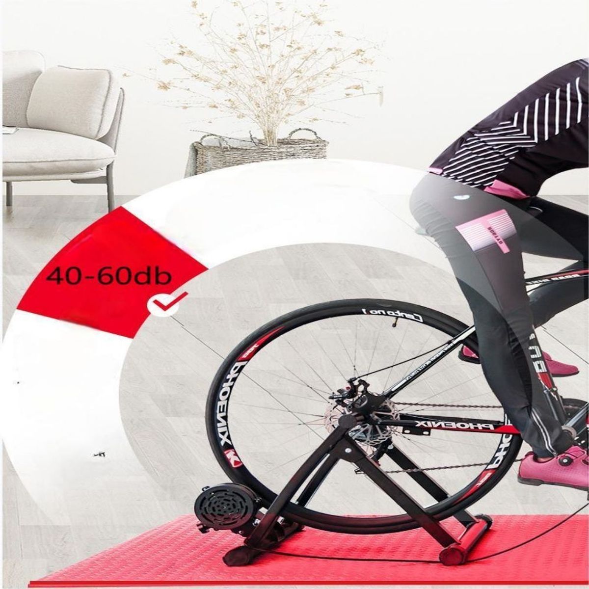 MUNDO MAGIA - Rodillo Entrenamiento Bicicleta Magnetico, Aro 24 Hasta 29