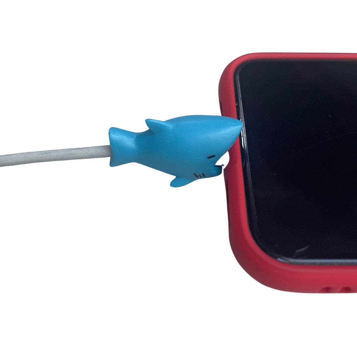 GENERICO - Protector de Cables de Animales Tiburón Azul