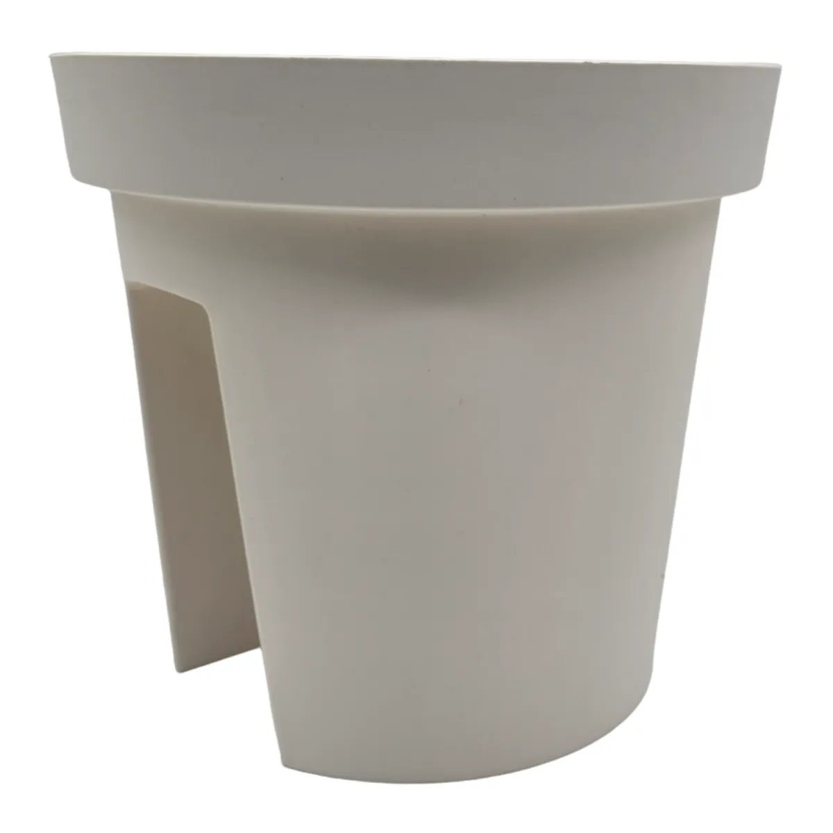 GENERICO - Macetero Colgante Para Balcon Terraza Plastico Maceta Jardin - Blanco