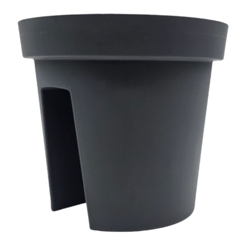 GENERICO - Macetero Colgante Para Balcon Terraza Plastico Maceta Jardin - Negro