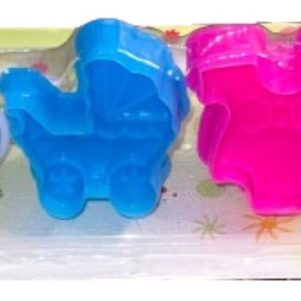 GENERICO - Cortador Galletas Baby Shower / Bautizo 4 pcs