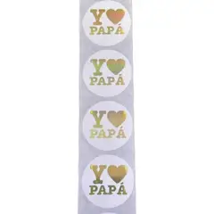 GENERICO - Sticker Dia Del Padre 100 unidades 38mm