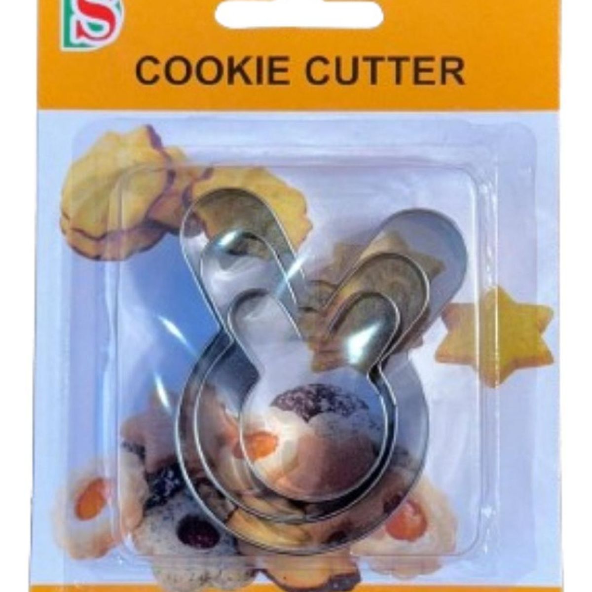 GENERICO - Cortador Galletas Conejo 3 pcs