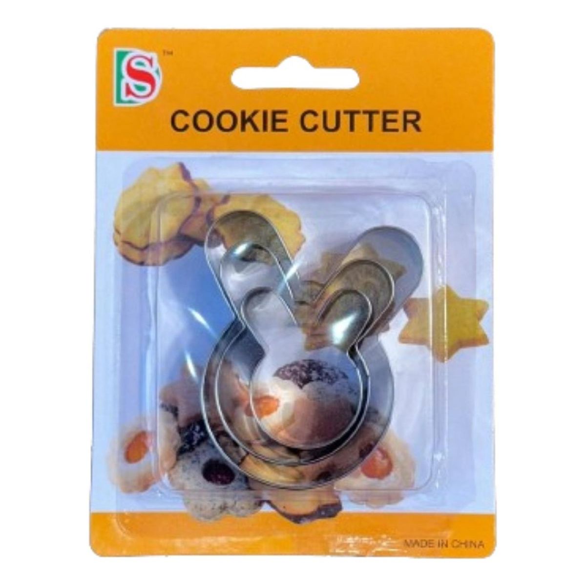 GENERICO - Cortador Galletas Conejo 3 pcs