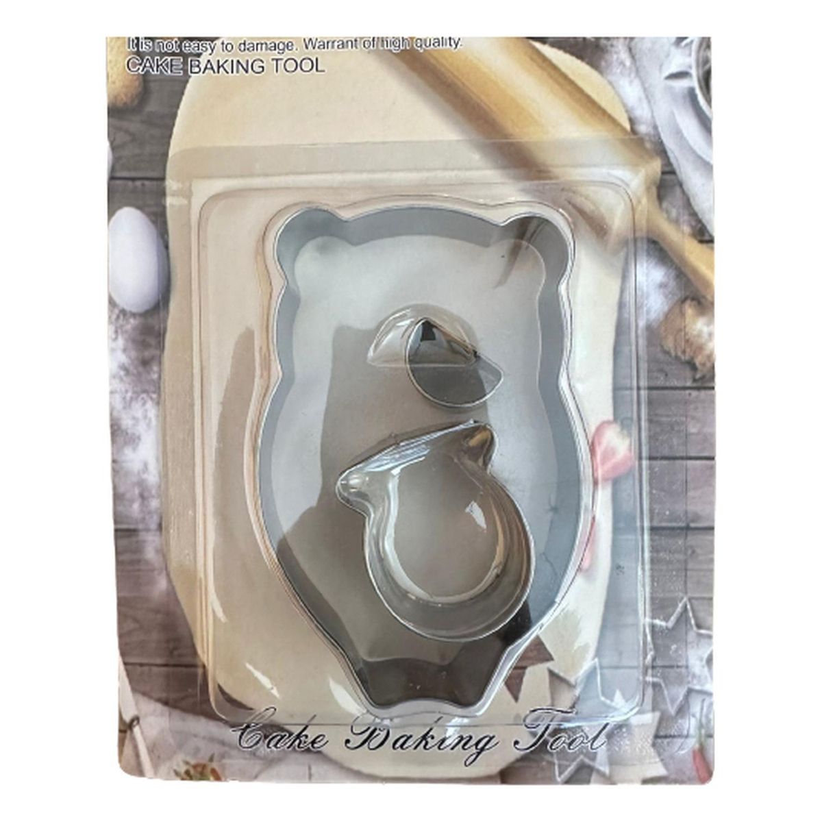 GENERICO - Cortador Galletas Oso 3 pcs