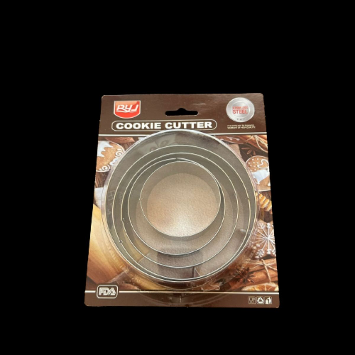 GENERICO - Cortador Galletas Circular 5 pcs