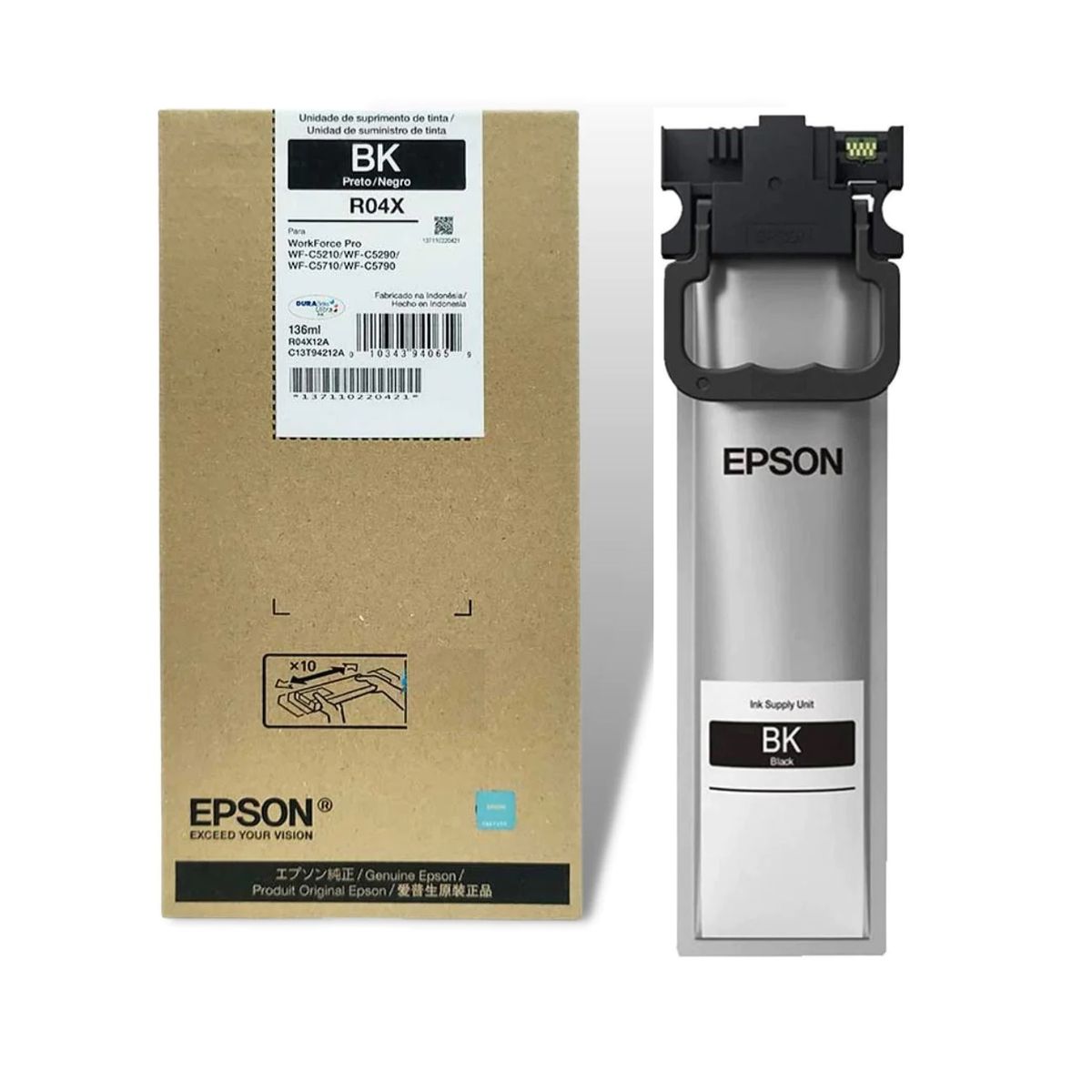 EPSON - Bolsas de Tinta Epson DURABrite Ultra T942 Negra - Negro