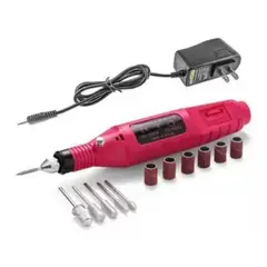 ANGELES DEL HOGAR - Set Manicure Pedicure Torno Eléctrico Profesional Uñas