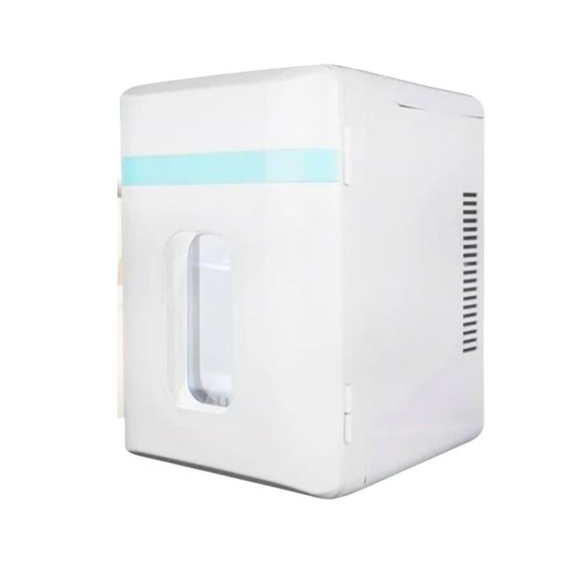 ANGELES DEL HOGAR - Mini Nevera Refrigerador Skincare Cooler 12 Litros Blanca Casa Auto