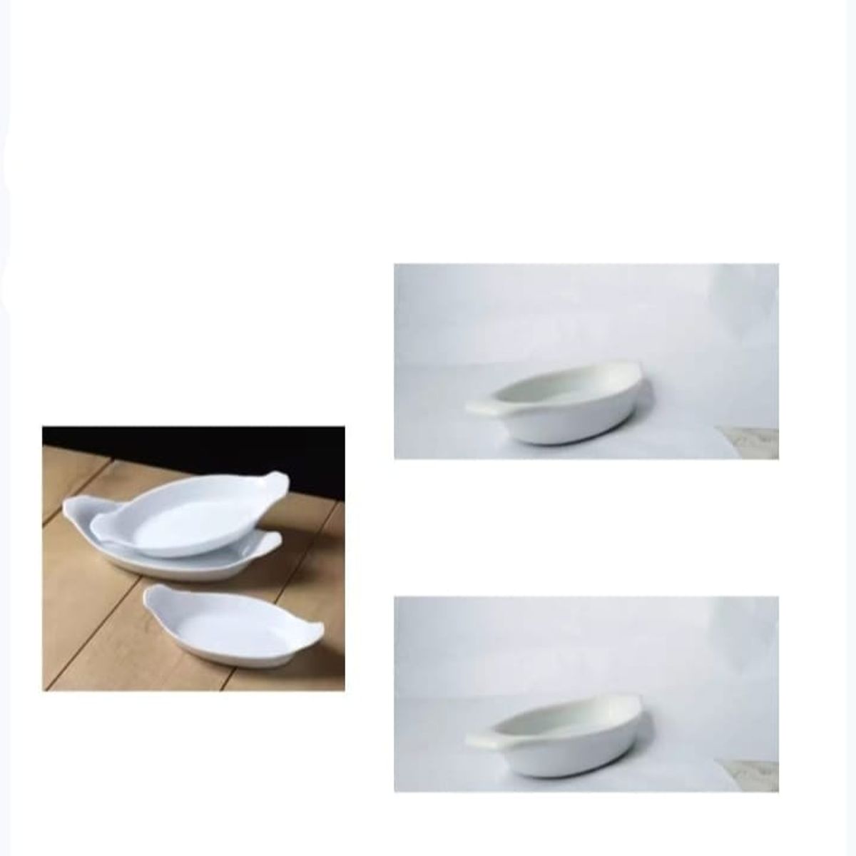 GENERICO - Plato Blanco Ovalado