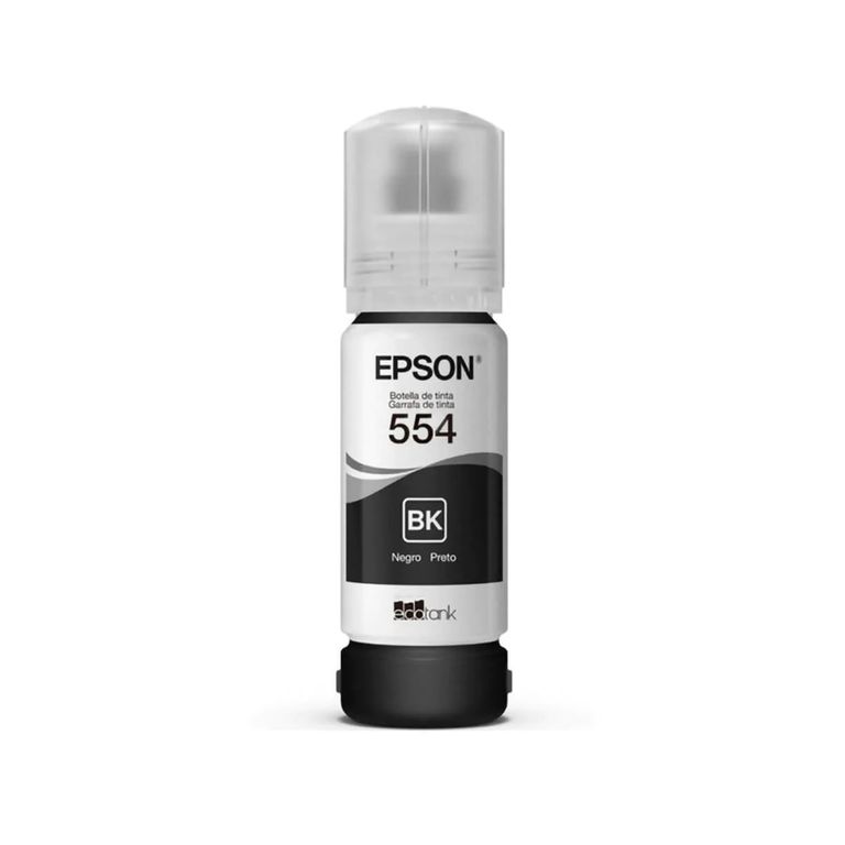 Tinta Epson T554 Color Negro Botella de 70ml