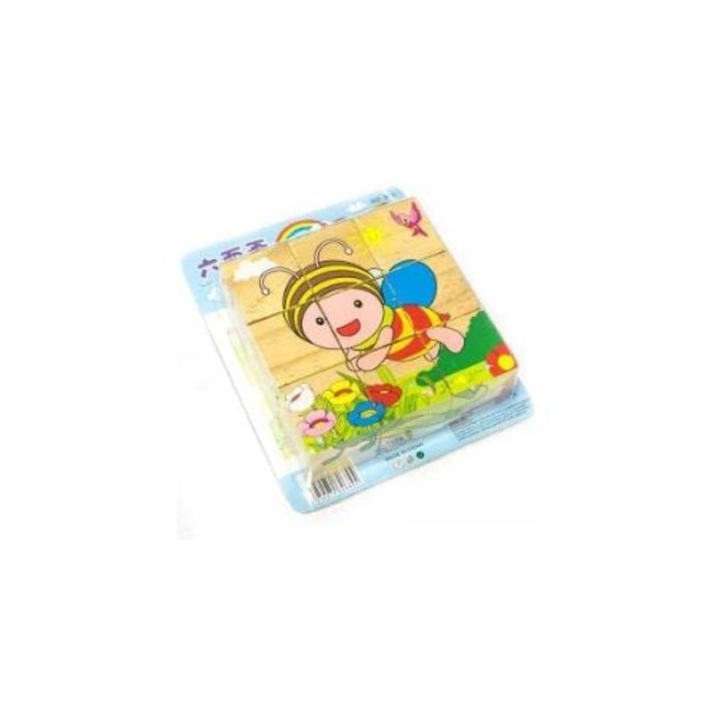 GENERICO - Puzzle Cubo Juguete Madera