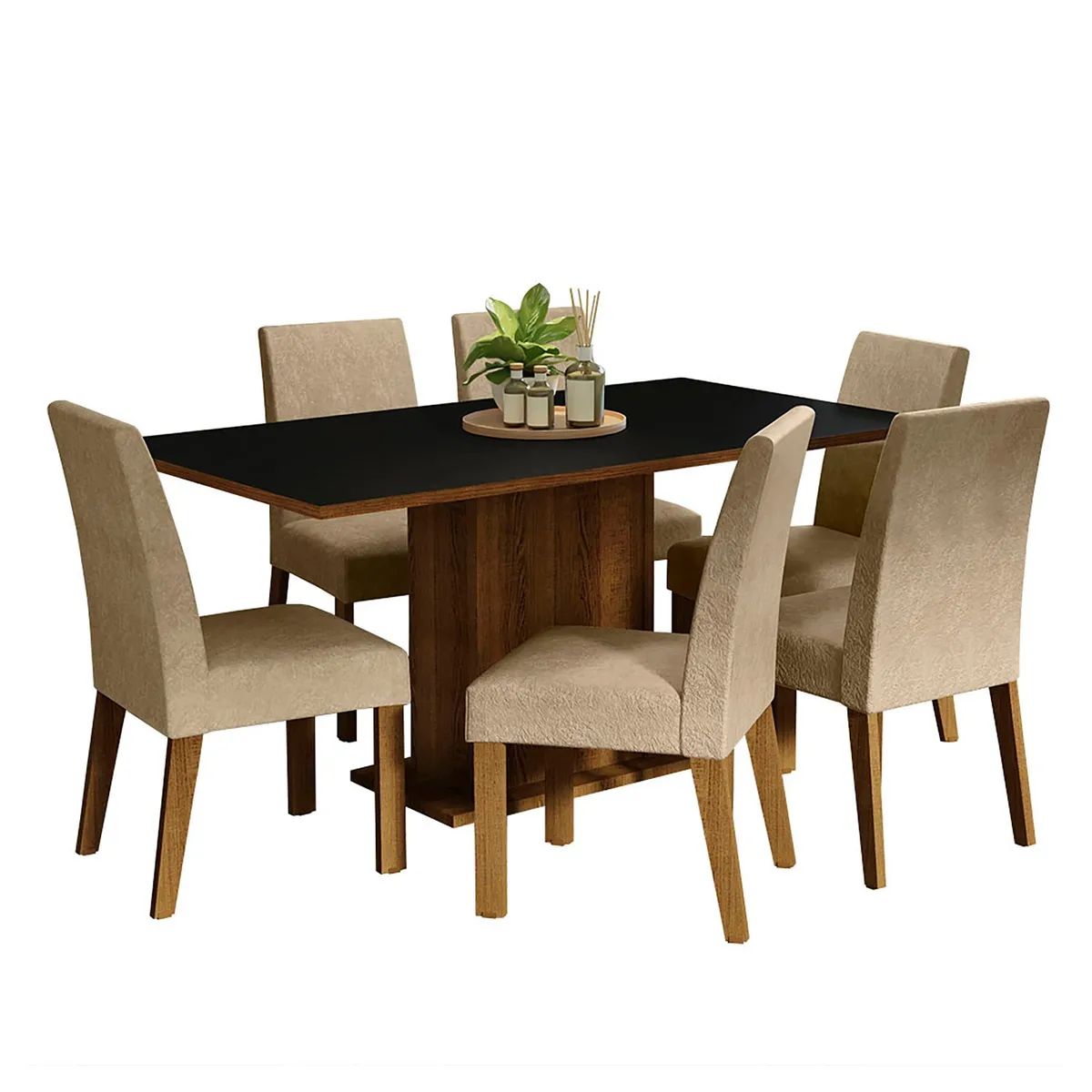 VEKKAHOME - COMEDOR SUECIA FIORE 6S (273073+3x273098)