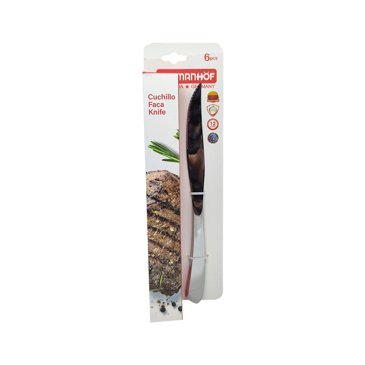 GERMANHOF - SET CUCHILLO GRANDE CIERRA CURVO 6 UNID HOMEMART