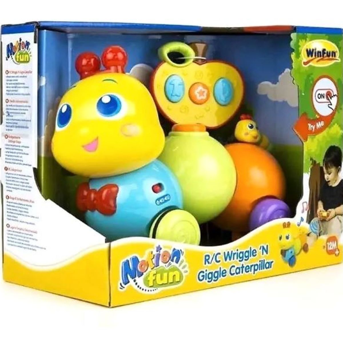 WINFUN - Juguete Oruga Control Remoto Camina Conmigo