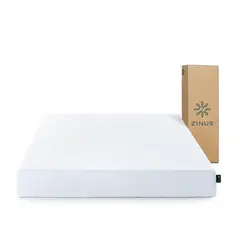 ZINUS - Colchón 2 Plazas 150x190x25cm Espuma Alivia Presión
