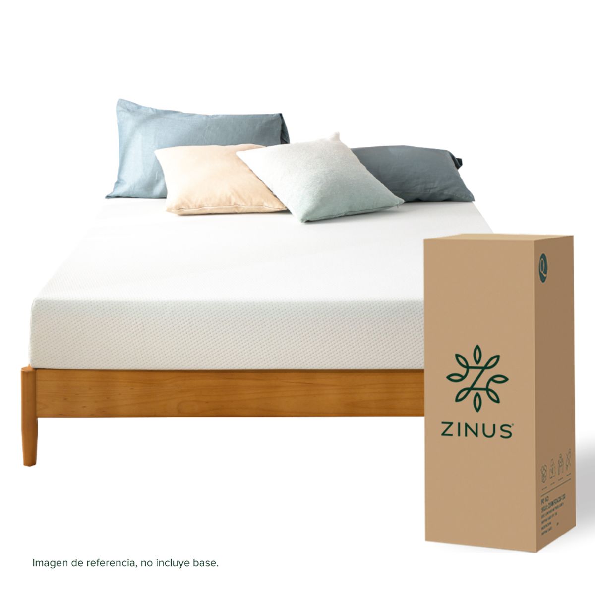 ZINUS - Colchón Zinus 2 Plazas Plus 150x200x15cm Espuma Alivia Pres
