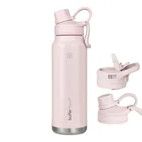 Termo Botella Agua Termica Acero Inox Buffer 1lt - Rosa