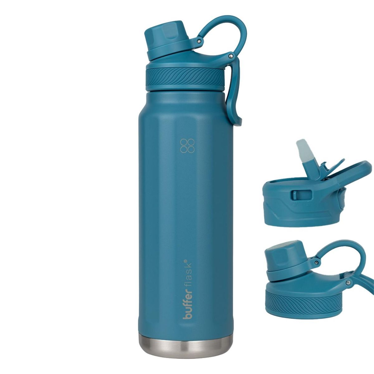 BUFFER FLASK - Termo Botella Agua Termica Acero Inox Buffer 1lt - Esmeralda