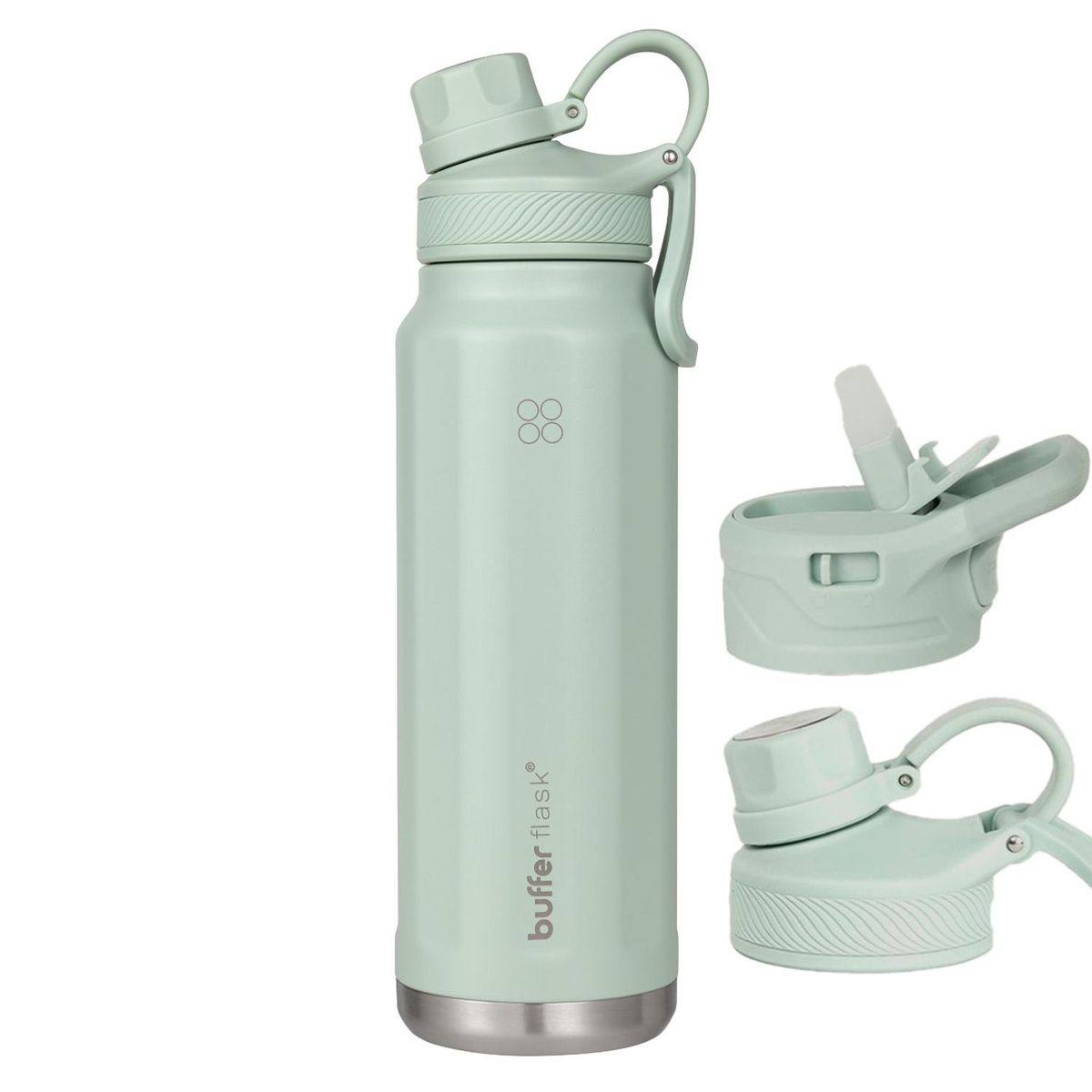 BUFFER FLASK - Termo Botella Agua Termica Acero Inox Buffer 1lt - Azul