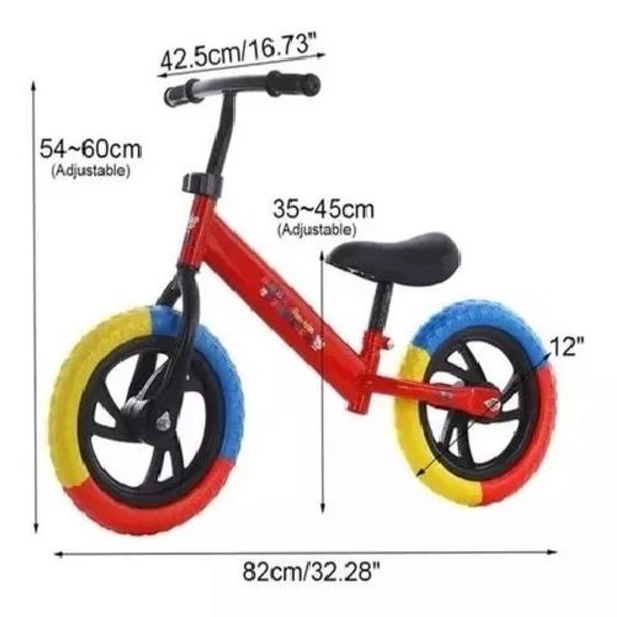 GENERICO - Bicicleta De Equilibrio Sin Pedales De Aprendizaje Niños