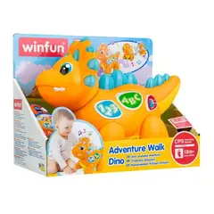 WINFUN - Juguete Dinosaurio Movimientos Luz Y Sonido Camina Conmigo