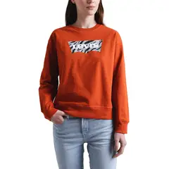 LEVIS - Polerón Mujer Standard Crew Batwing Rojo