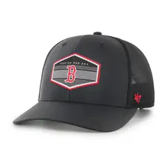 47 - Jockey Boston Red Sox Burgess Black Trucker - Negro