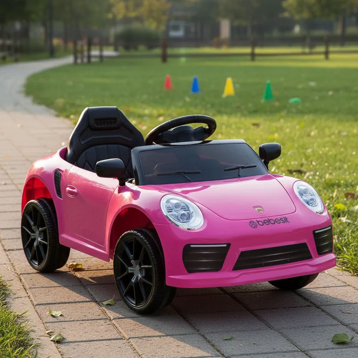 BEBESIT - Auto Deportivo Eléctrico Race Rosa Bebesit