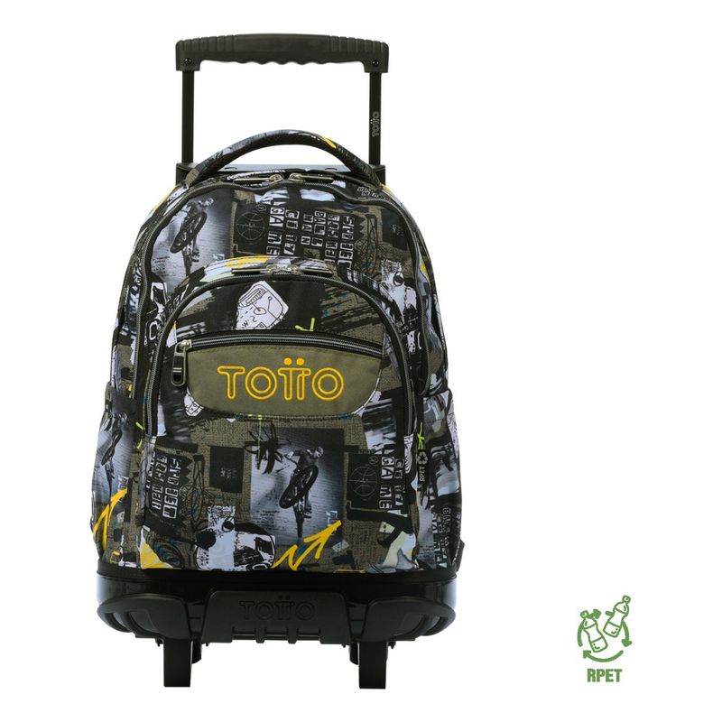 TOTTO - Totto Mochila Ruedas Escolar Niño Rpet Eco003