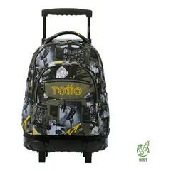 TOTTO - Mochila Ruedas Escolar Niño Rpet Eco003