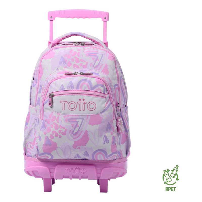 TOTTO - Totto Mochila Ruedas Escolar Niña Rpet Eco003