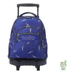 TOTTO - Mochila Ruedas Escolar Niño Rpet Eco003