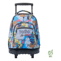 TOTTO - Mochila Ruedas Escolar Niño Rpet Eco003