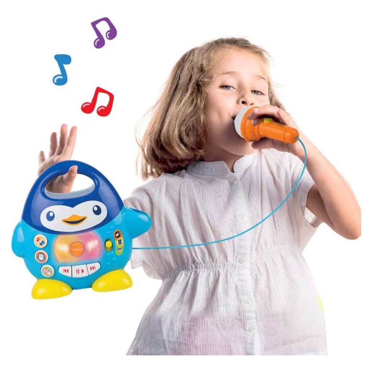 WINFUN - Juguete Reproductor De Música Con Micrófono Funcional