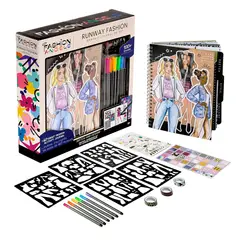 FASHION ANGELS - Libreta Cuaderno Portafolio Lapices Sticker