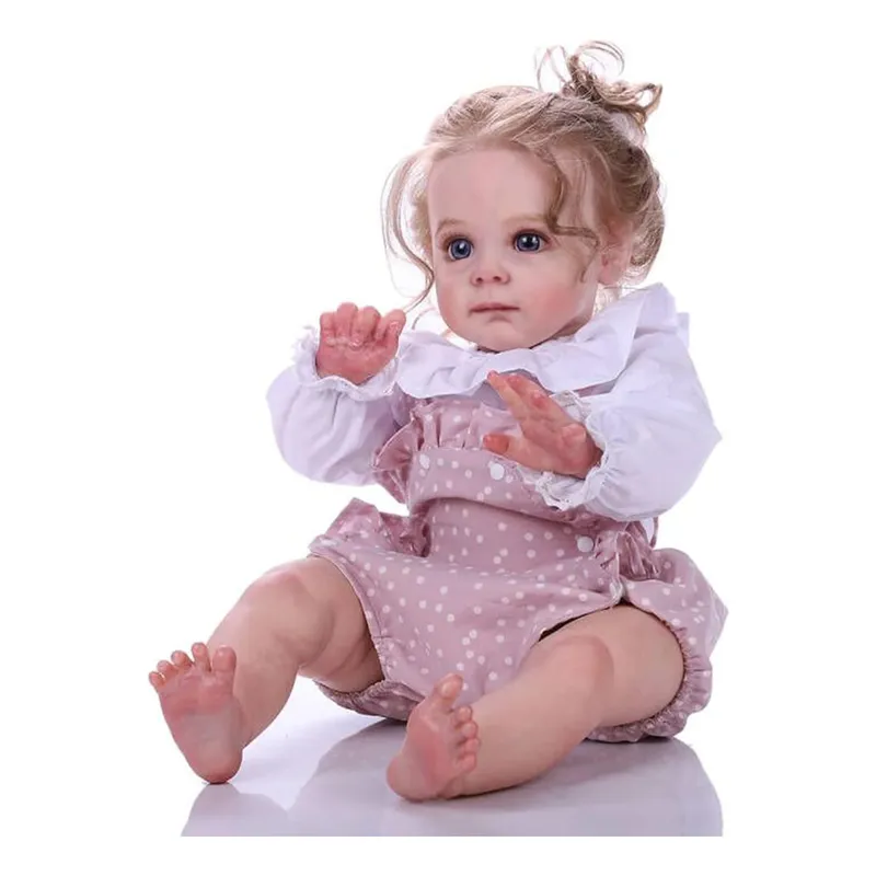 U BUY - Muñeca Reborn 55cm Falda Con Tirantes De Encaje Rosa