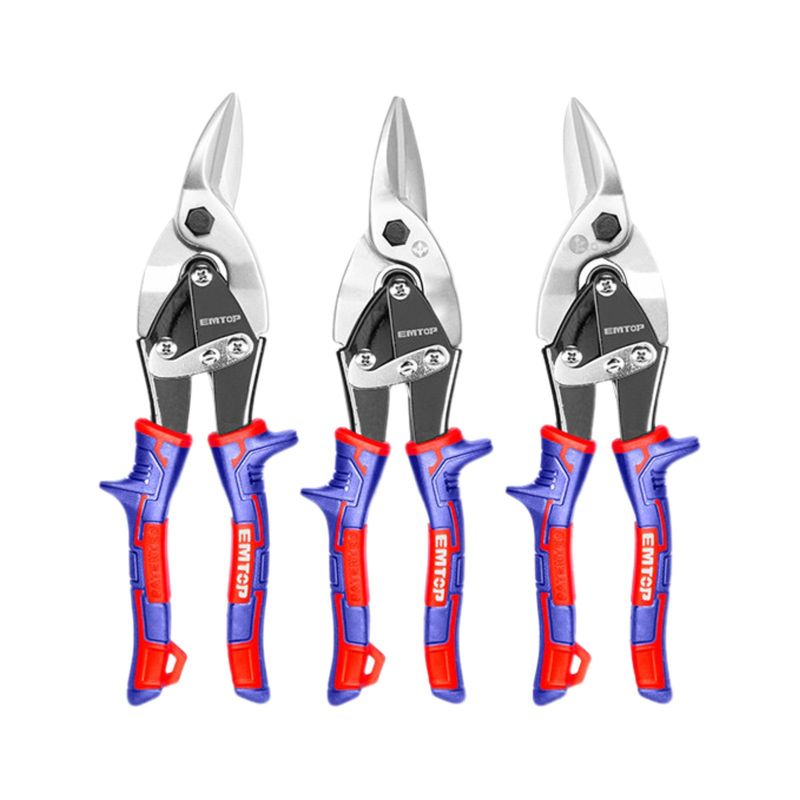 EMTOP - Pack 3 Tijeras Hojalatería (Izquierda, Derecha, Recta)