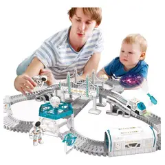 GENERICO - Pista Flexible Espacial 230 Piezas