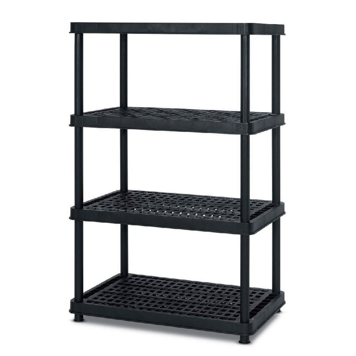 GENERICO - Estantería plástica 4 niveles 143.5x90x43 cm