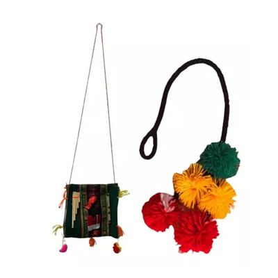 Imagen 2 del producto Pom Pom Baile Nortino Nuevos Baile El Trote + Bolso Colores